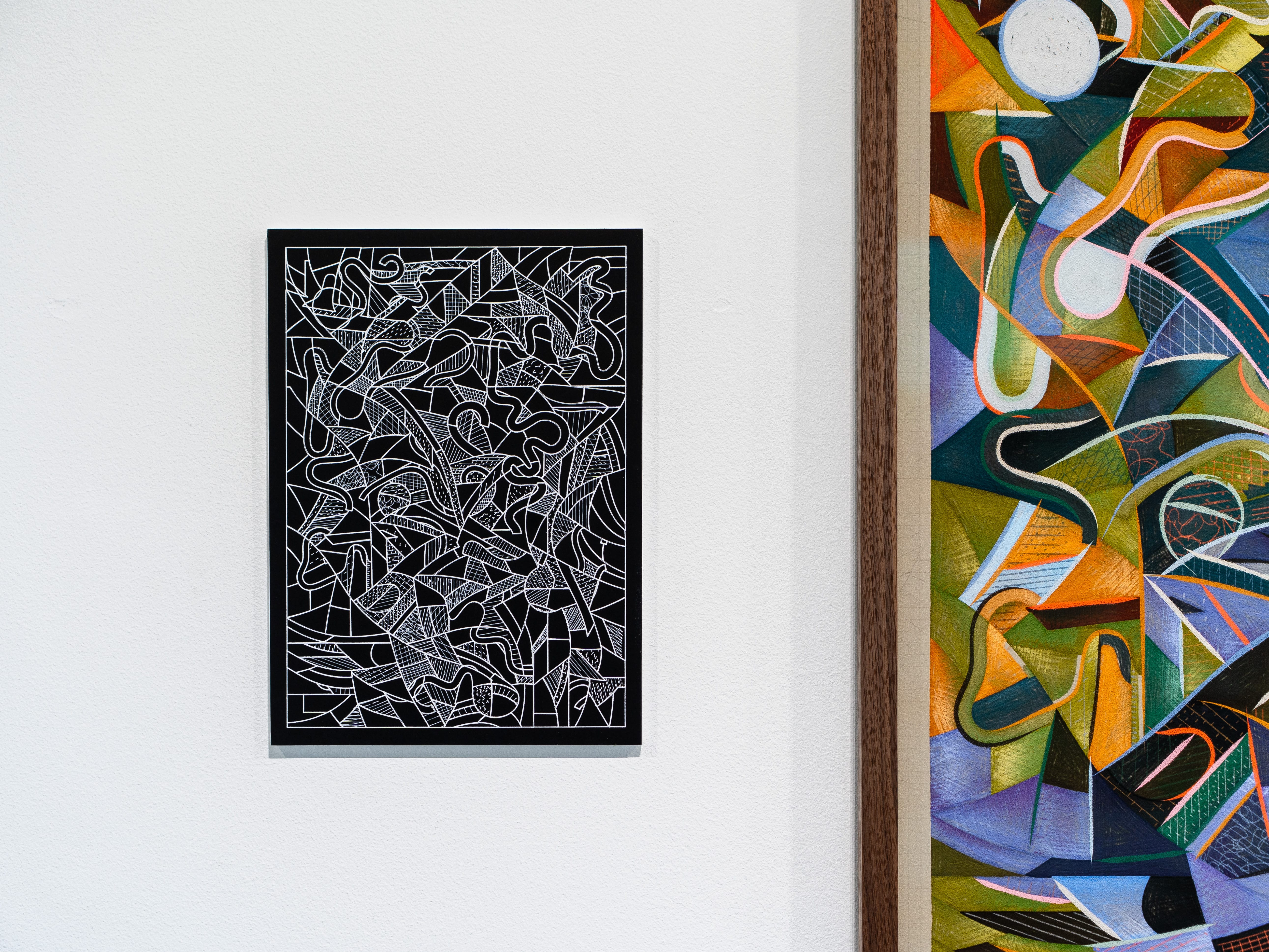 The print work with it’s plotted counterpart
